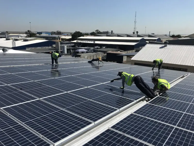 Solar panel installation by The Green Way Solar team